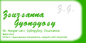 zsuzsanna gyongyosy business card