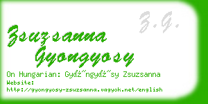 zsuzsanna gyongyosy business card